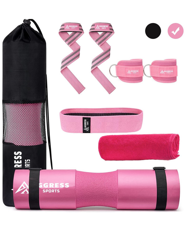 Barbell pad AGGRESS SPORTS  set 8 pcs., Pink, UPC 197644095551